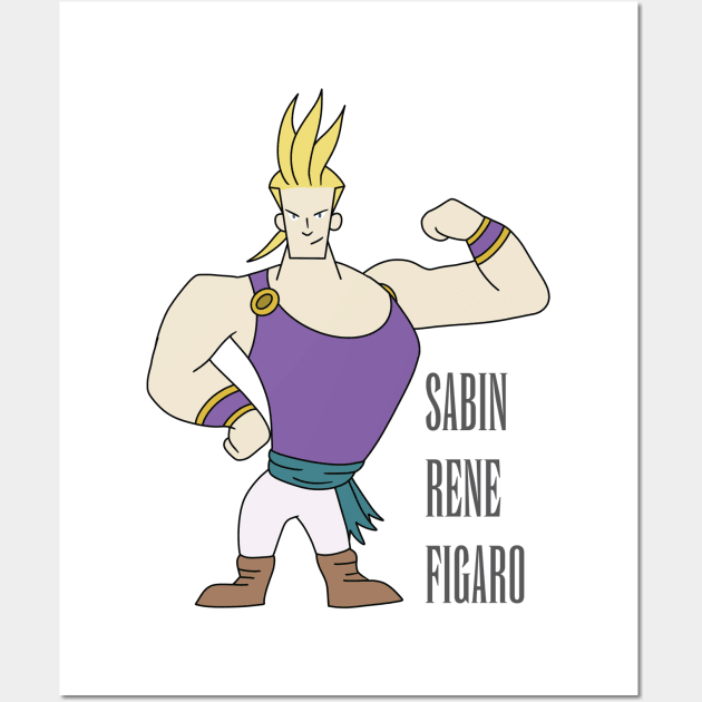 Final Fantasy 6 Sabin Rene Figaro Wall Art by inotyler